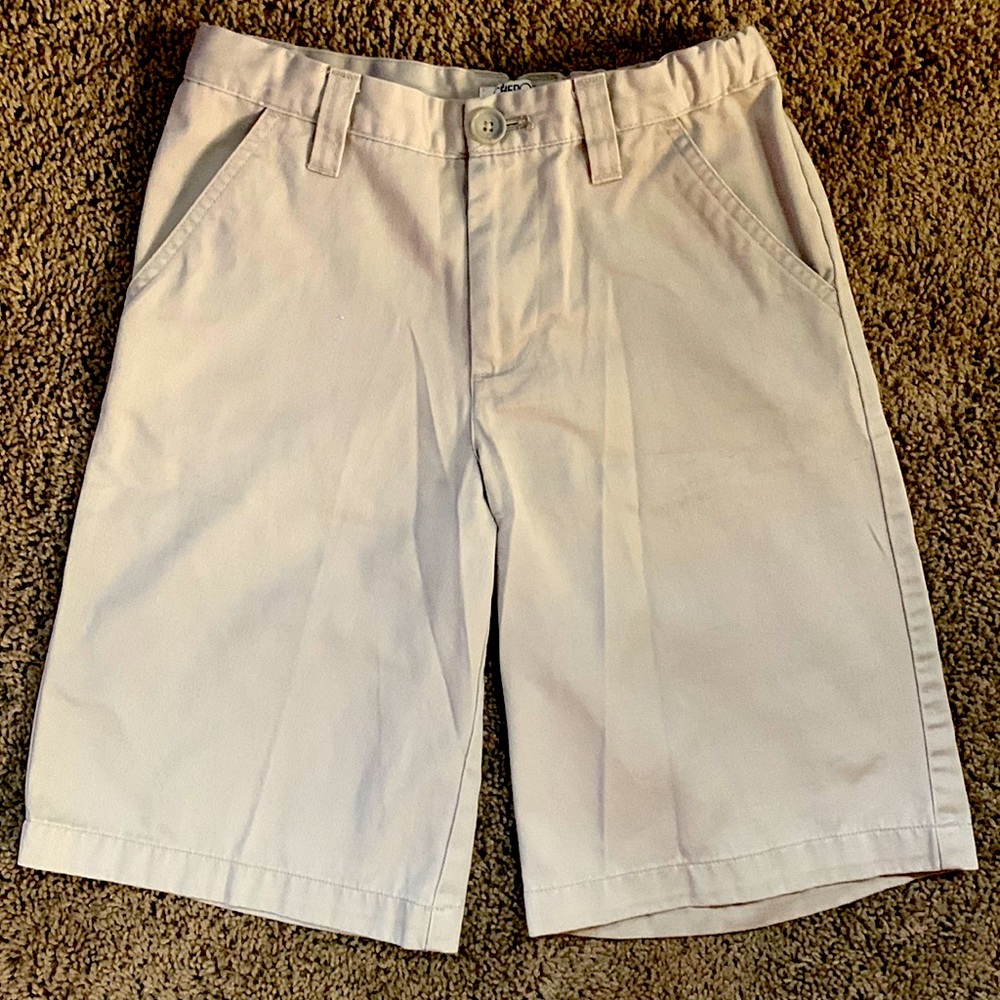Boys khaki shorts size 12